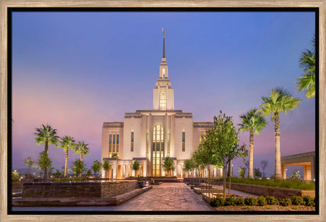 Red Cliffs Utah Temple - Covenant Path - framed giclee canvas