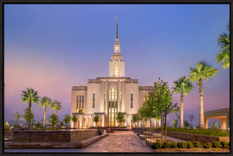 Red Cliffs Utah Temple - Covenant Path - framed giclee canvas