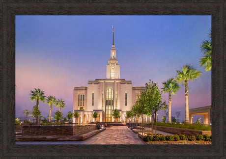 Red Cliffs Utah Temple - Covenant Path - framed giclee canvas