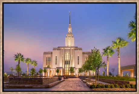 Red Cliffs Utah Temple - Covenant Path - framed giclee canvas