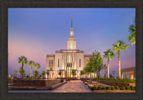 Red Cliffs Utah Temple - Covenant Path - framed giclee canvas