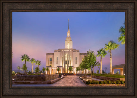 Red Cliffs Utah Temple - Covenant Path - framed giclee canvas