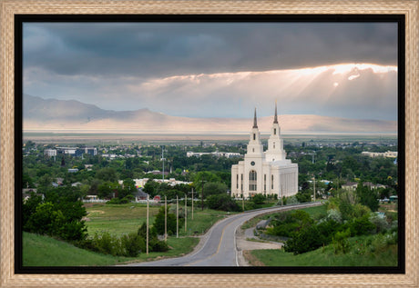 Layton Temple - A Royal View - framed giclee canvas