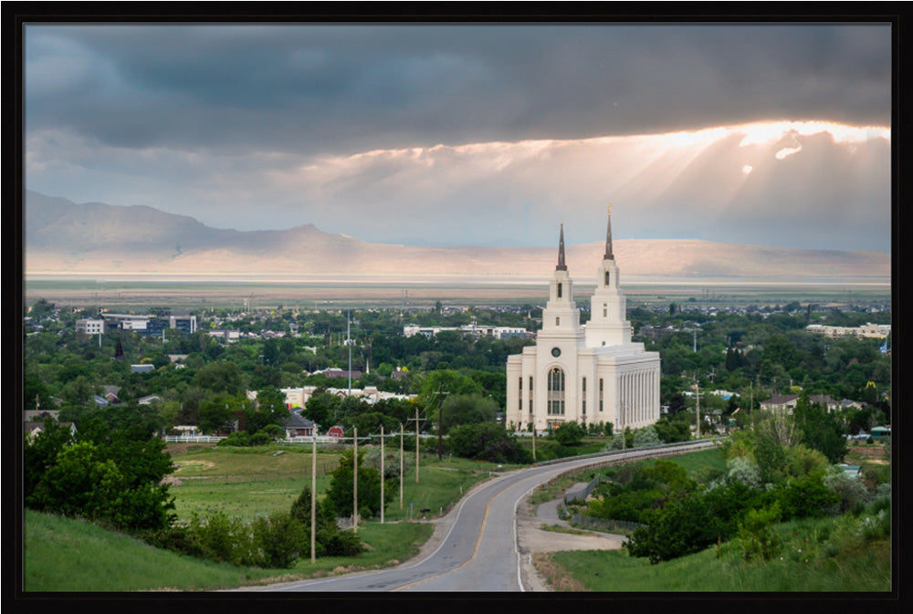 Layton Temple - A Royal View - framed giclee canvas