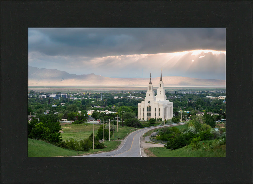 Layton Temple - A Royal View - framed giclee canvas