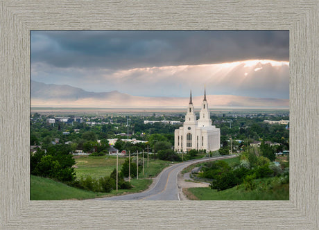 Layton Temple - A Royal View - framed giclee canvas