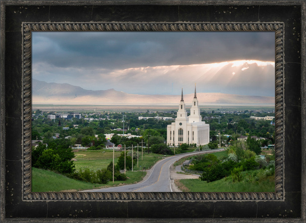 Layton Temple - A Royal View - framed giclee canvas