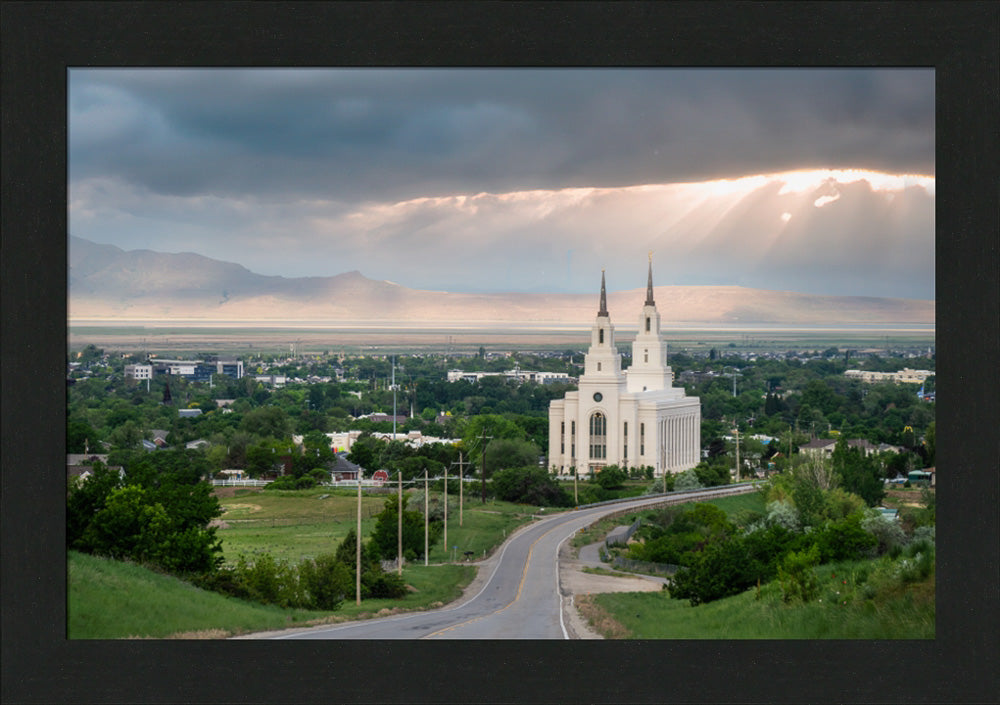 Layton Temple - A Royal View - framed giclee canvas