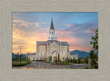 Taylorsville Temple - Covenant Path - framed giclee canvas