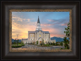 Taylorsville Temple - Covenant Path - framed giclee canvas