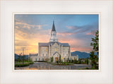 Taylorsville Temple - Covenant Path - framed giclee canvas