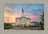 Taylorsville Temple - Covenant Path - framed giclee canvas