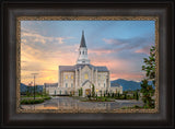 Taylorsville Temple - Covenant Path - framed giclee canvas