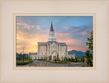 Taylorsville Temple - Covenant Path - framed giclee canvas