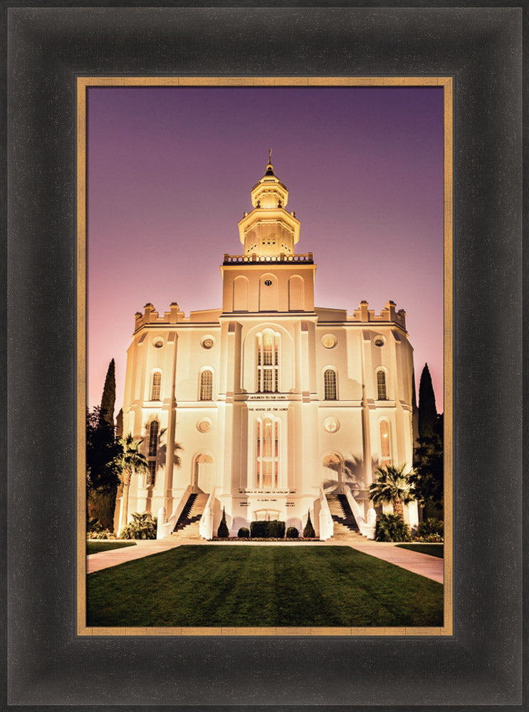 St George Temple - Twilight by Scott Jarvie