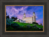 Manti Temple - Purple Sky by Scott Jarvie