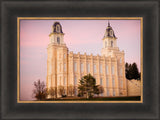 Manti Temple - Pink Sky by Scott Jarvie