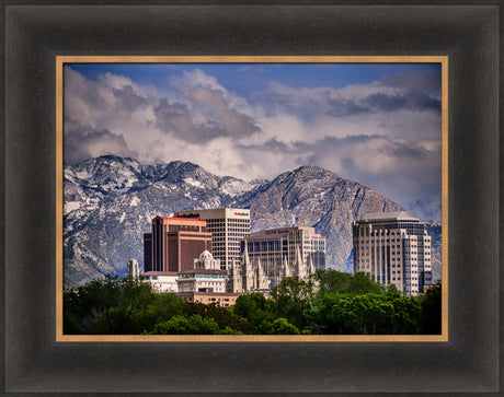 Salt Lake Temple - Downtown View by Scott Jarvie