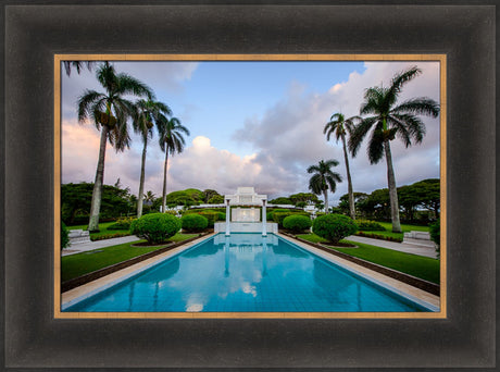 Laie Temple - Blue Reflection by Scott Jarvie