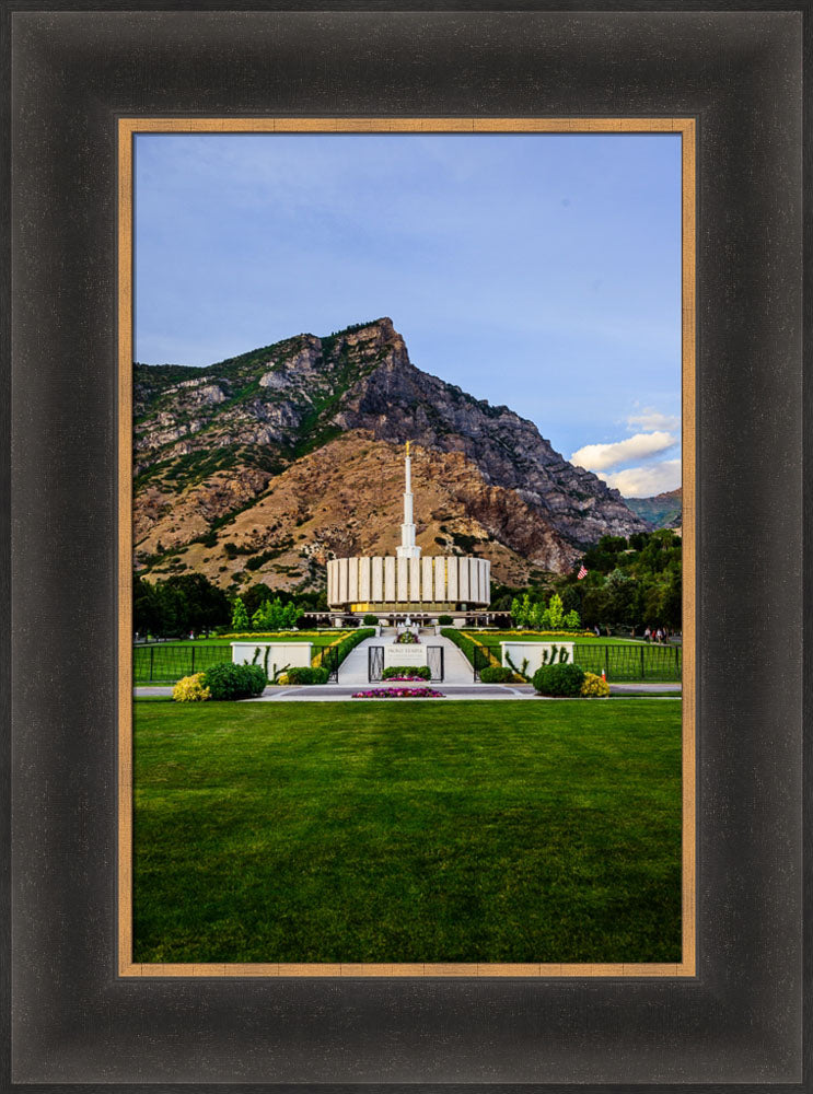 Provo Temple - Mountains by Scott Jarvie