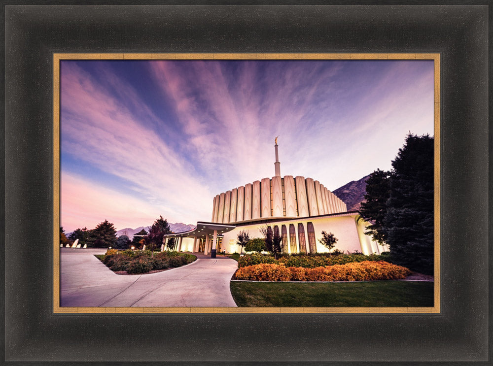 Provo Temple - Sunrise Walkway by Scott Jarvie