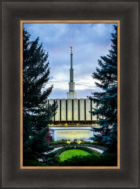 Provo Temple - Between the Trees by Scott Jarvie