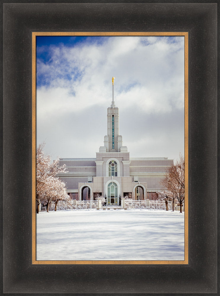 Mt Timpanogos Temple - Snowy White by Scott Jarvie