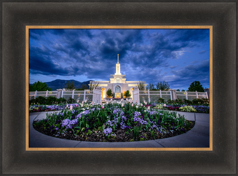 Mt Timpanogos Temple - Flowers by Scott Jarvie