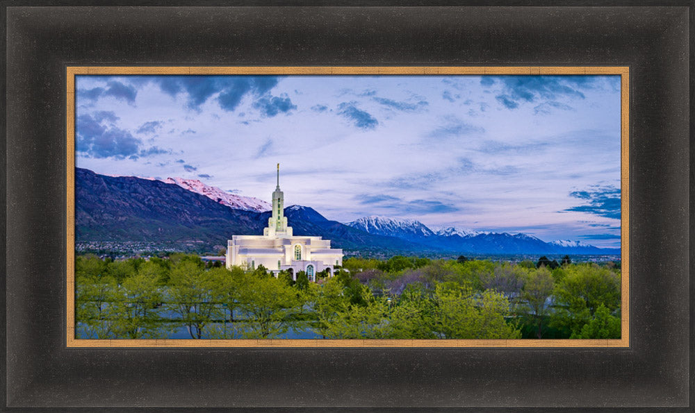 Mt Timpanogos Temple - Evening Lights by Scott Jarvie