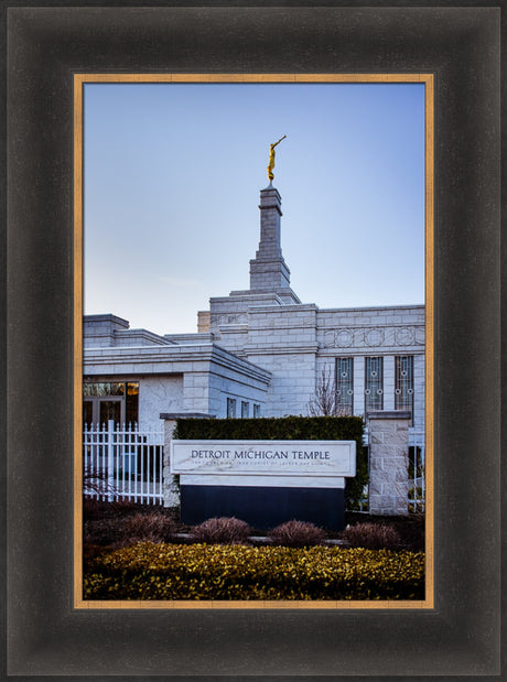 Detroit Temple - Sign by Scott Jarvie