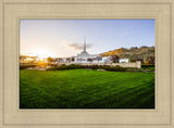 Billings Temple - Sunset - framed giclee canvas