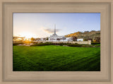 Billings Temple - Sunset - framed giclee canvas