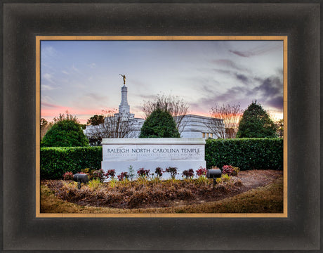 Raleigh Temple - Sunset Sign by Scott Jarvie