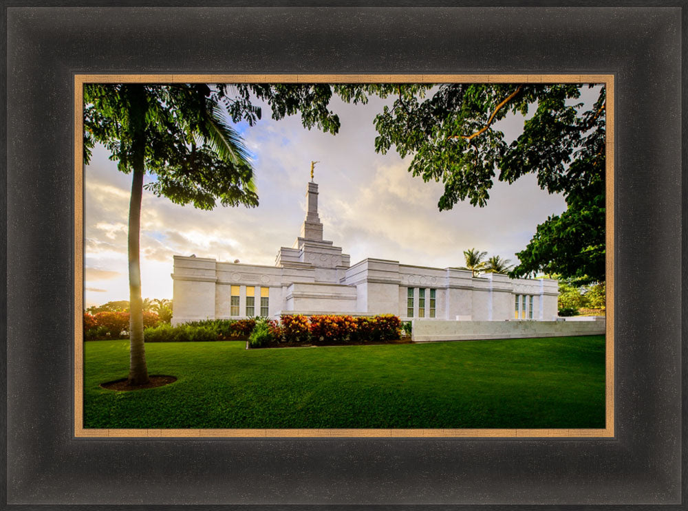 Kona Temple - Bushes on the Side by Scott Jarvie