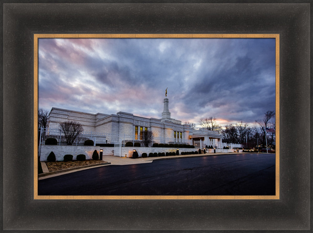 Louisville Temple - Clouded Evening by Scott Jarvie