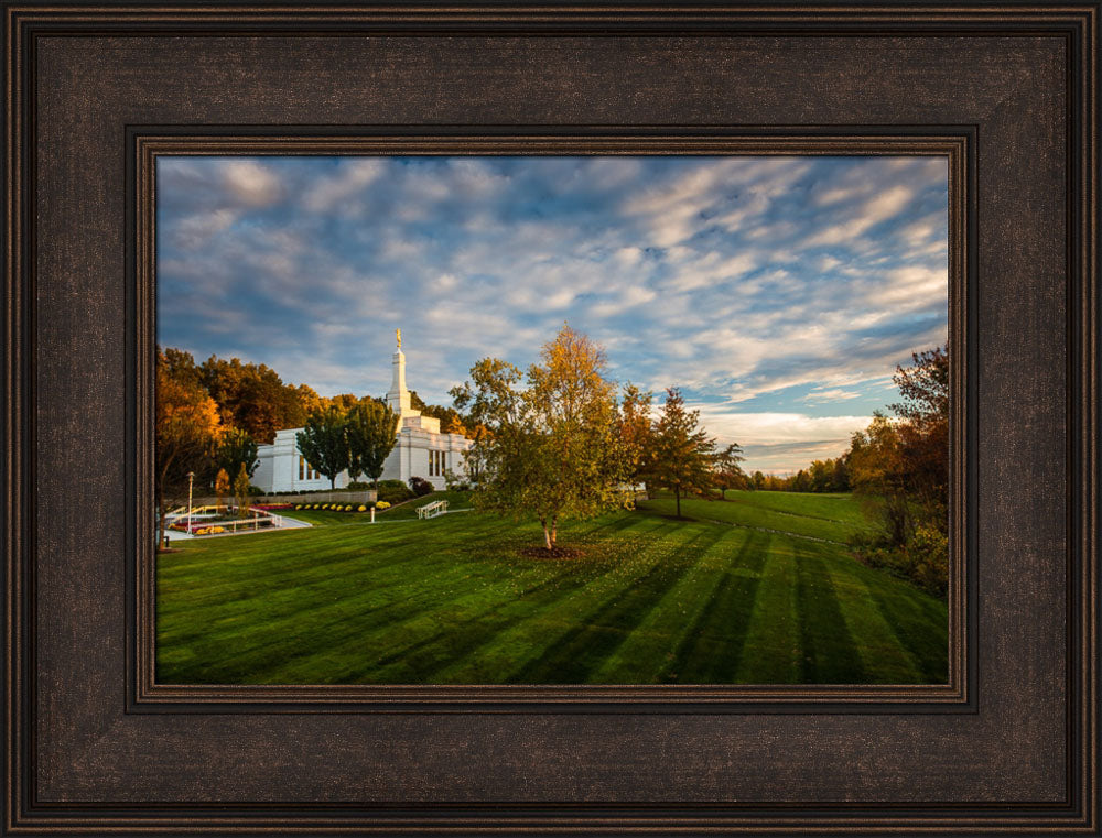 Palmyra Temple - From on High - framed giclee canvas