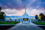 Medford Temple - Sunset - 8x12 giclee paper print