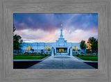 Medford Temple - Sunset - framed giclee canvas