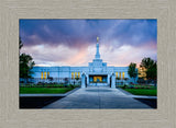 Medford Temple - Sunset - framed giclee canvas