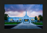 Medford Temple - Sunset - framed giclee canvas