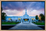 Medford Temple - Sunset - framed giclee canvas