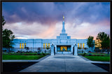 Medford Temple - Sunset - framed giclee canvas