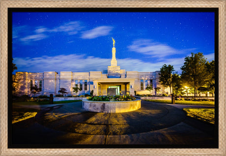 Medford Oregon - Heaven and Earth - framed giclee canvas