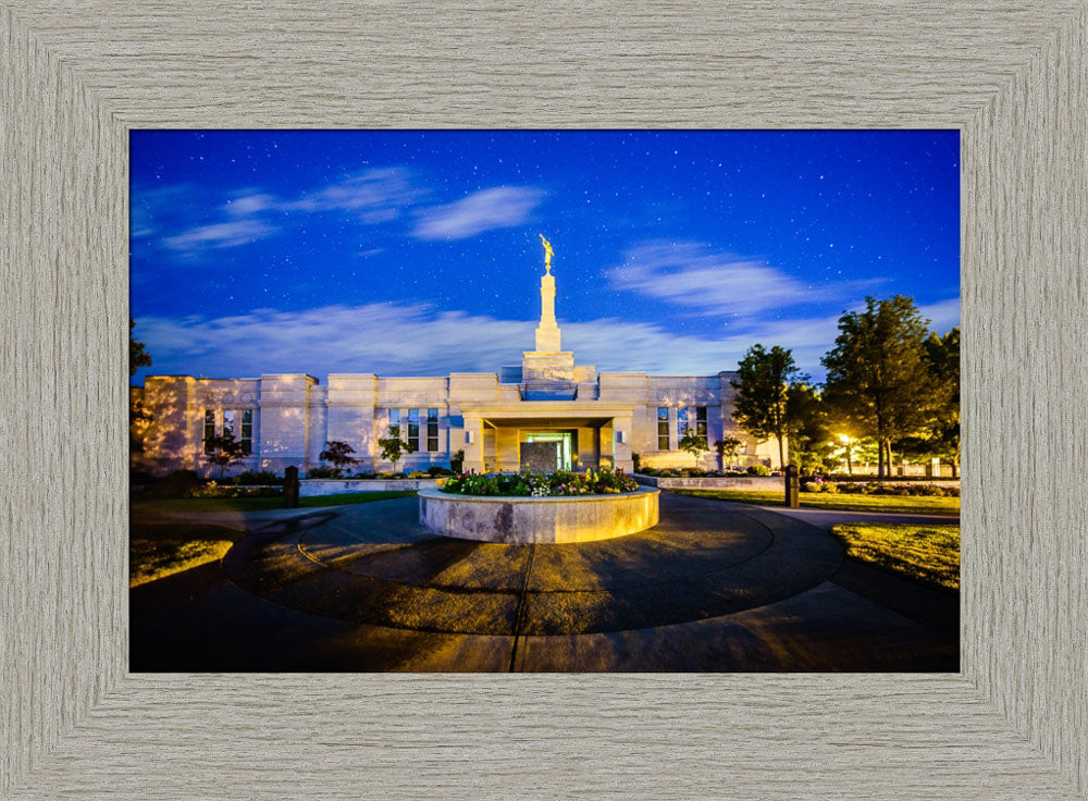 Medford Oregon - Heaven and Earth - framed giclee canvas