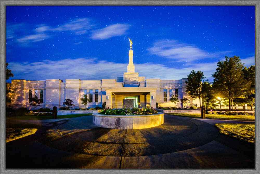 Medford Oregon - Heaven and Earth - framed giclee canvas