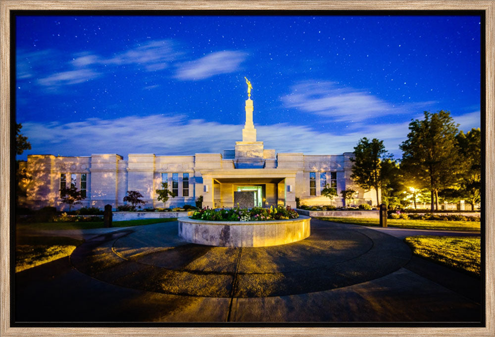 Medford Oregon - Heaven and Earth - framed giclee canvas