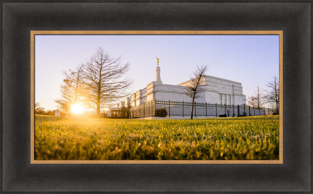 Oklahoma City Temple - Setting Sun by Scott Jarvie