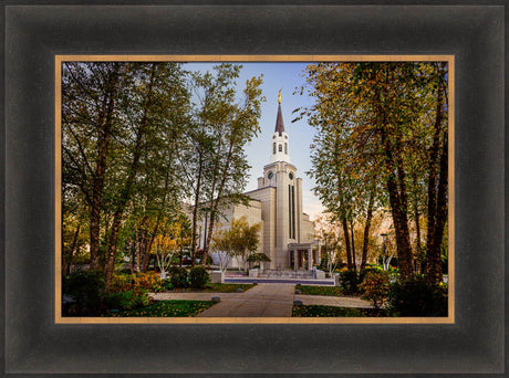 Boston Temple - Through the Trees by Scott Jarvie