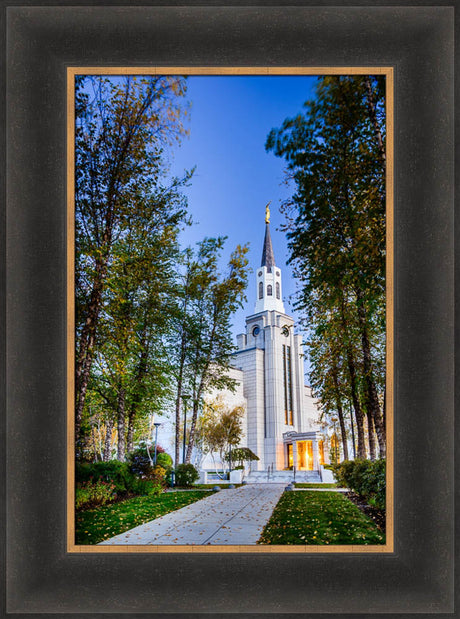 Boston Temple - Fall Pathway by Scott Jarvie