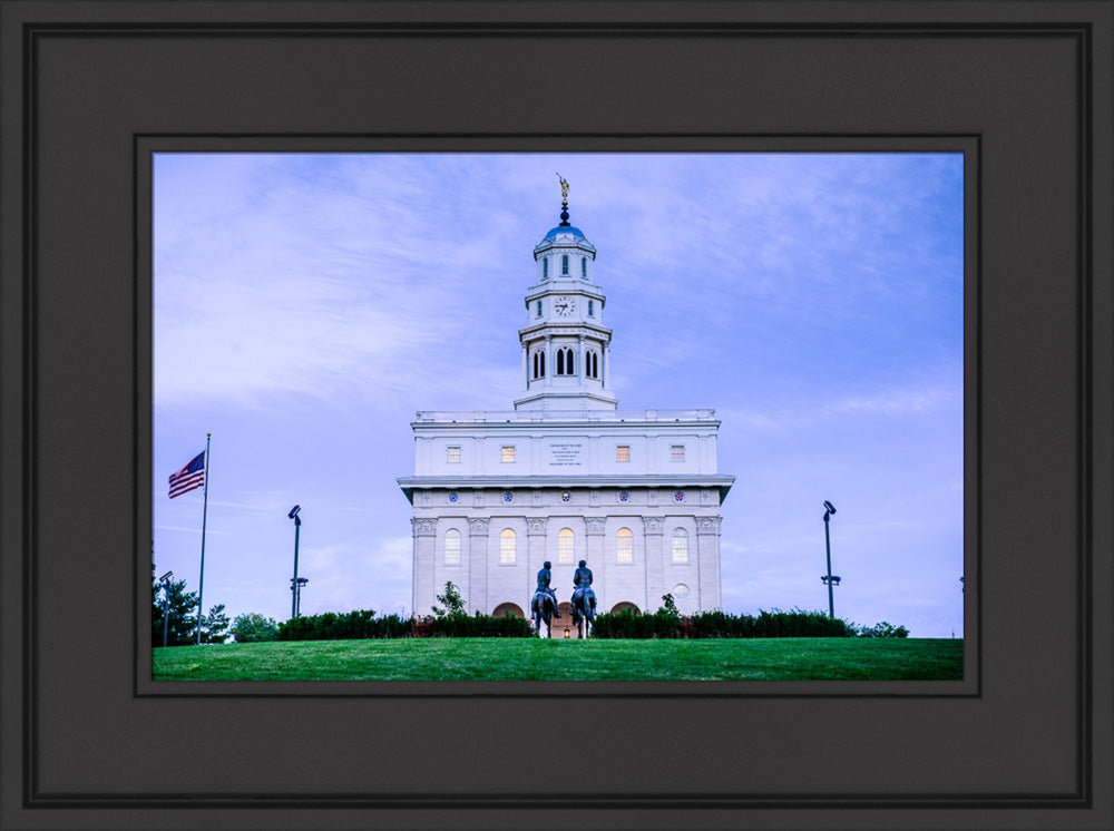 Nauvoo Temple - Horsemen by Scott Jarvie